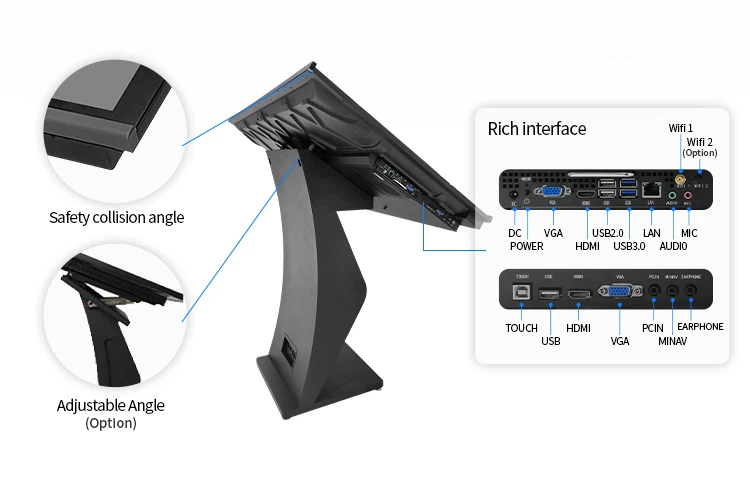 Jorarri information kiosk adjustable angle Jorarri information kiosk adjustable angle